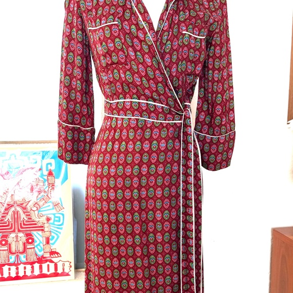 CLAUDIE PIERLOT ROLEE BELTED WRAP MAXI DRESS - Picture 3 of 9